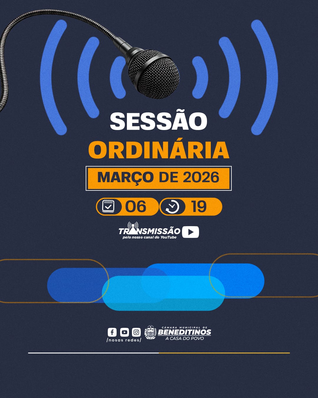 Convite para Sessão Ordinária no dia 06 de Março de 2026.